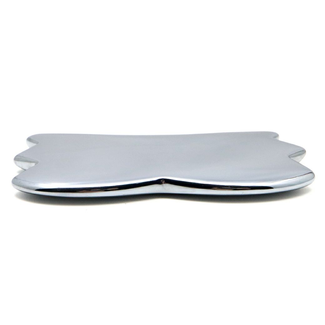 テラヘルツ鉱石 かっさ プレート バタフライ型 Cタイプ フェイシャルマッサージ 美容 健康 Terahertz 鏡面加工