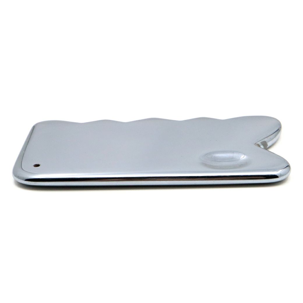 テラヘルツ鉱石 かっさ プレート 波型 Cタイプ フェイシャルマッサージ 美容 健康 Terahertz 鏡面加工