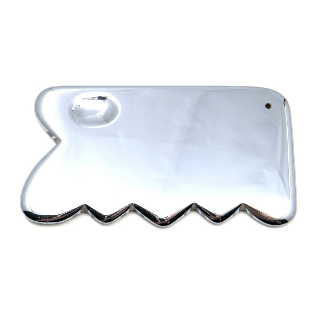 テラヘルツ鉱石 かっさ プレート 波型 Cタイプ フェイシャルマッサージ 美容 健康 Terahertz 鏡面加工