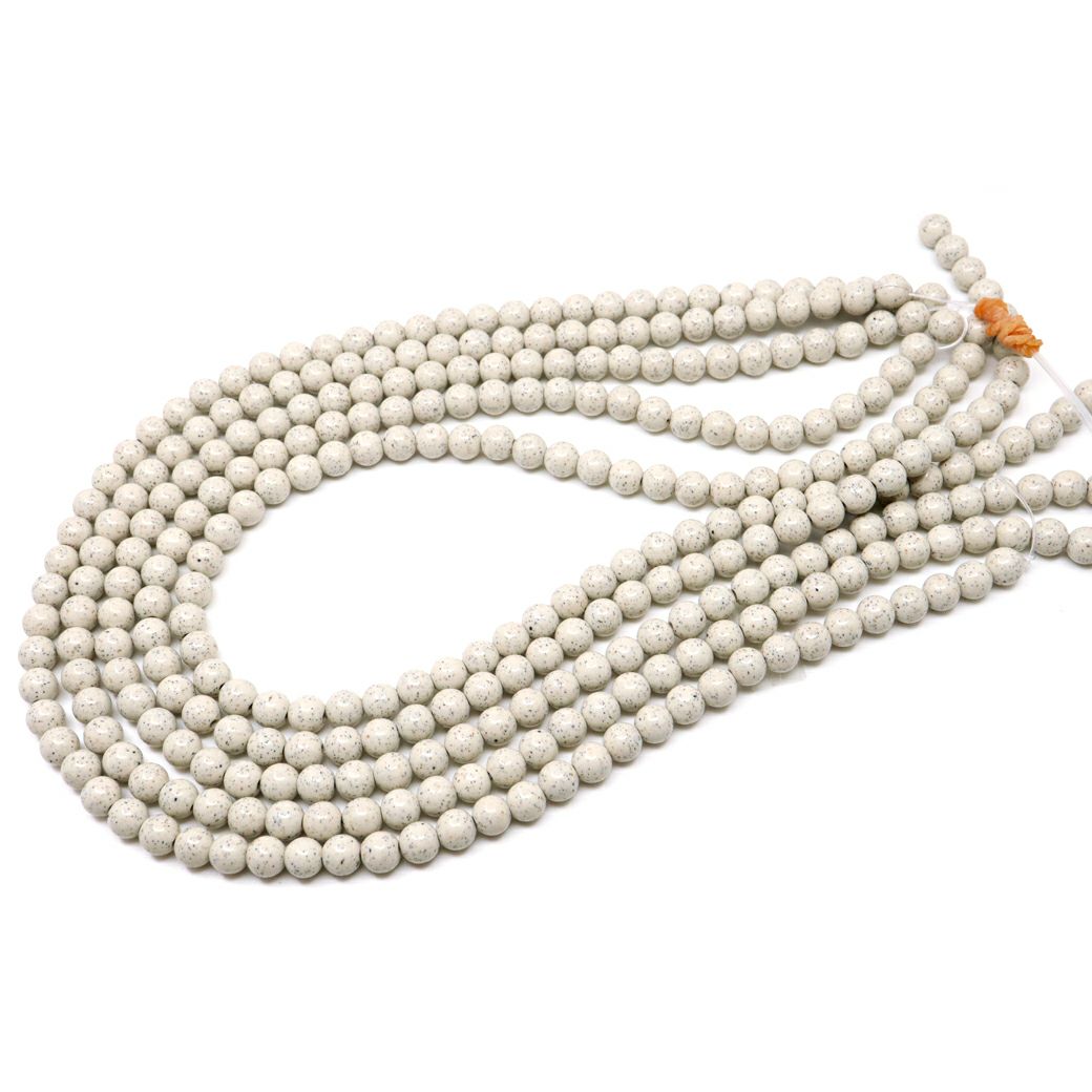 北投石 ビーズ パーツ 6mm 一連 約40cm 台湾産 ほくとうせき セラミック ラジウム Hokutolite