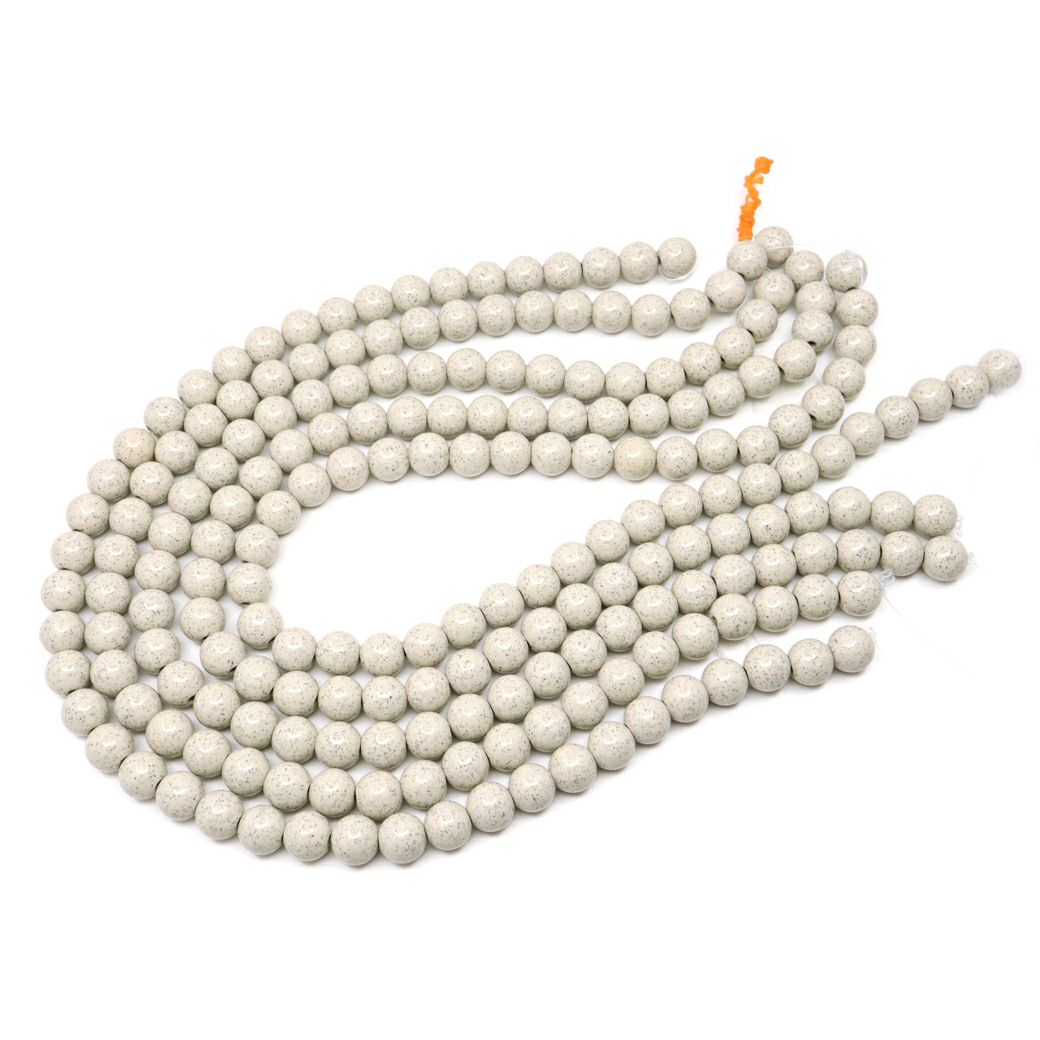 北投石 ビーズ パーツ 10mm 一連 約40cm 台湾産 ほくとうせき セラミック ラジウム Hokutolite