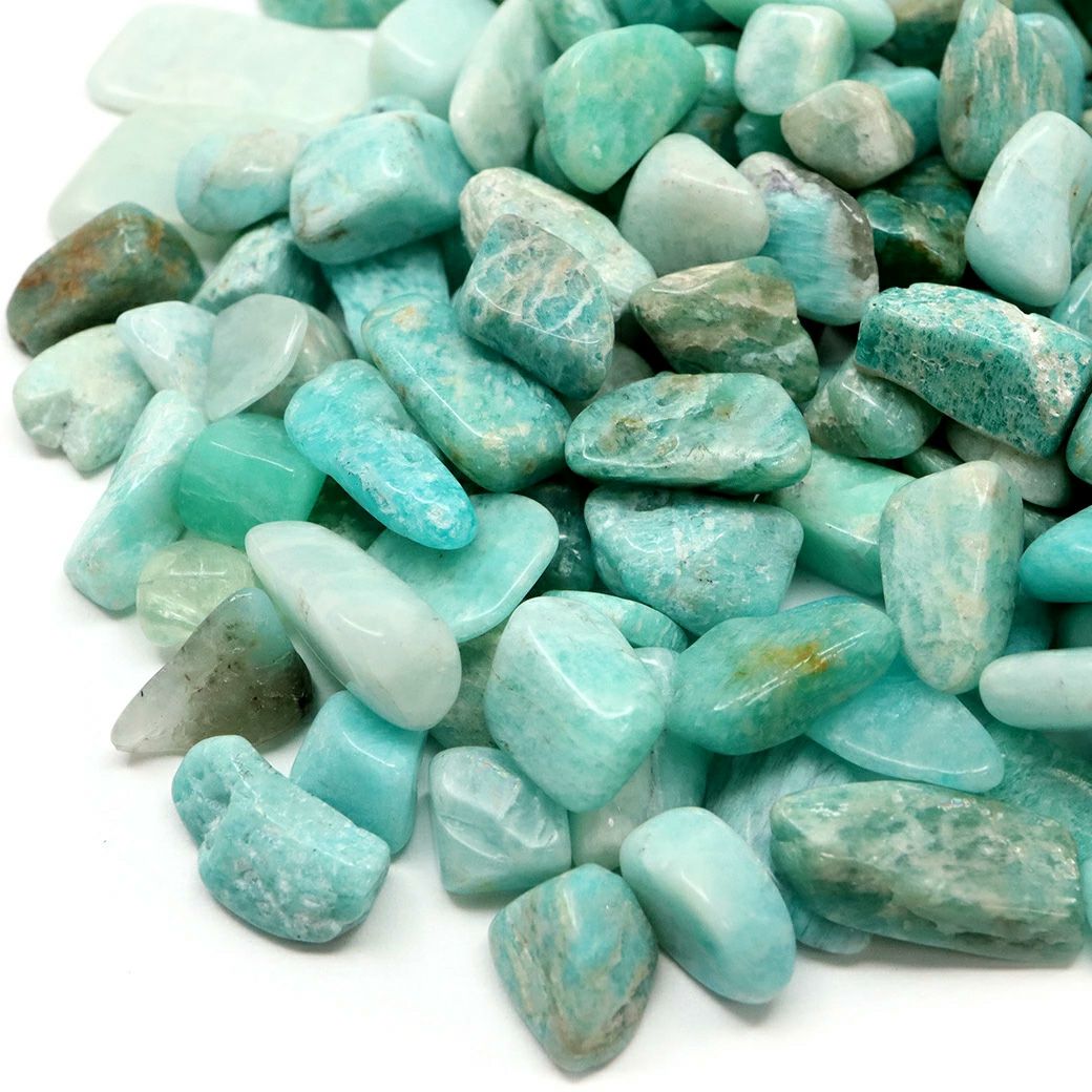 アマゾナイト さざれ  中粒 100g 天然石 チップ レジン封入に 材料 パーツ 浄化 パワーストーン Amazonite