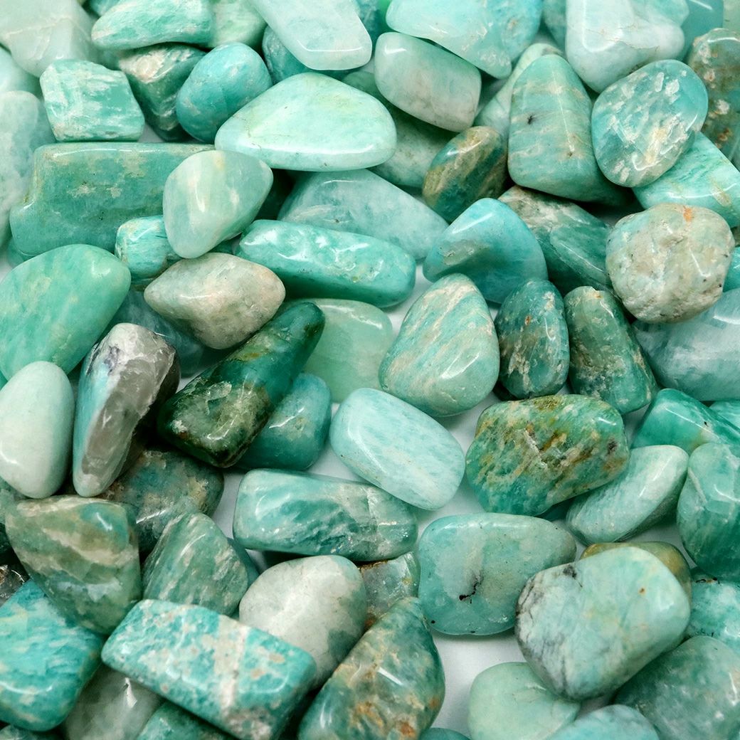 アマゾナイト さざれ  中粒 100g 天然石 チップ レジン封入に 材料 パーツ 浄化 パワーストーン Amazonite