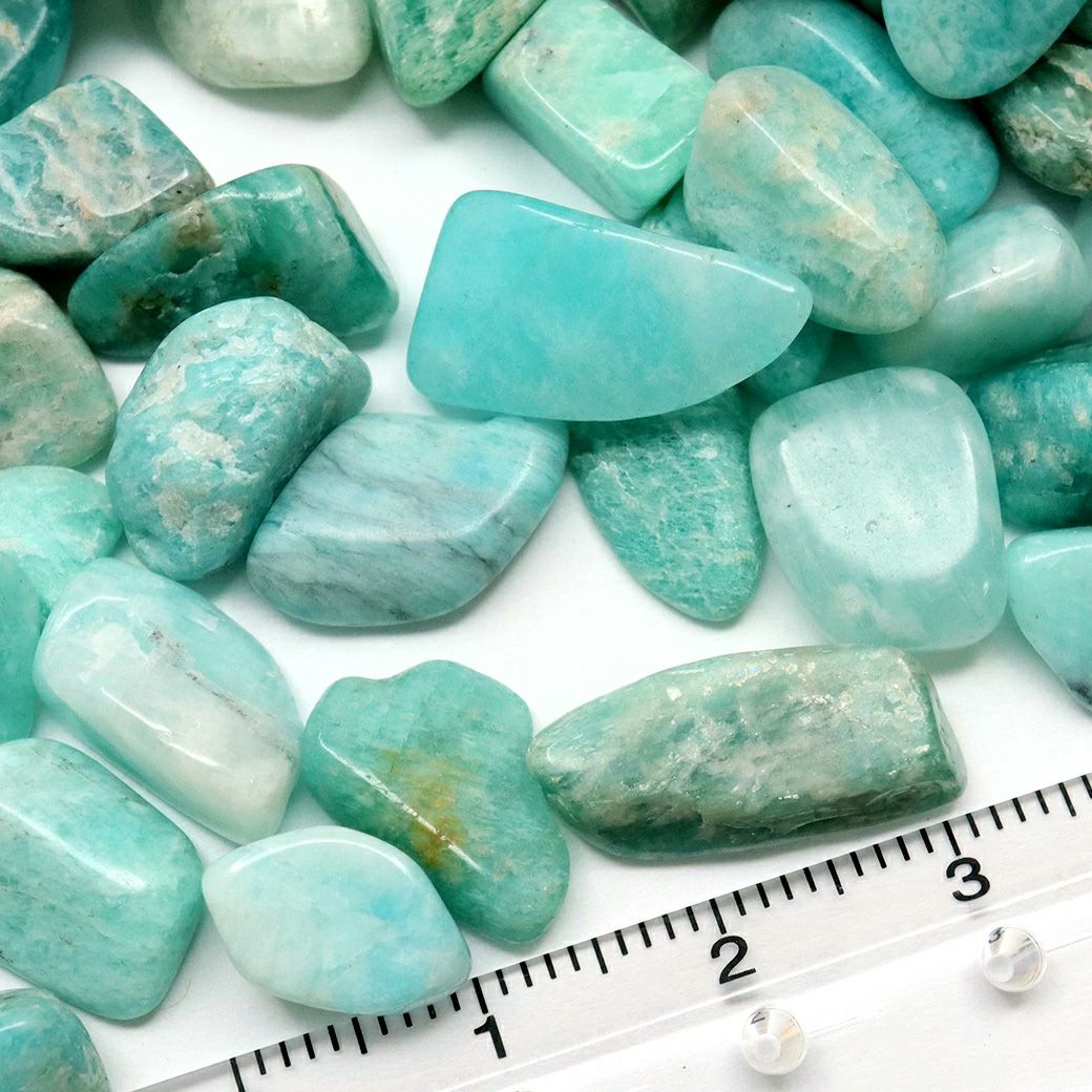 アマゾナイト さざれ  中粒 100g 天然石 チップ レジン封入に 材料 パーツ 浄化 パワーストーン Amazonite