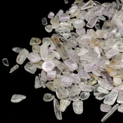 クンツァイト さざれ 小粒 100g 天然石 チップ レジン封入に 材料 パーツ 浄化 パワーストーン Kunzite