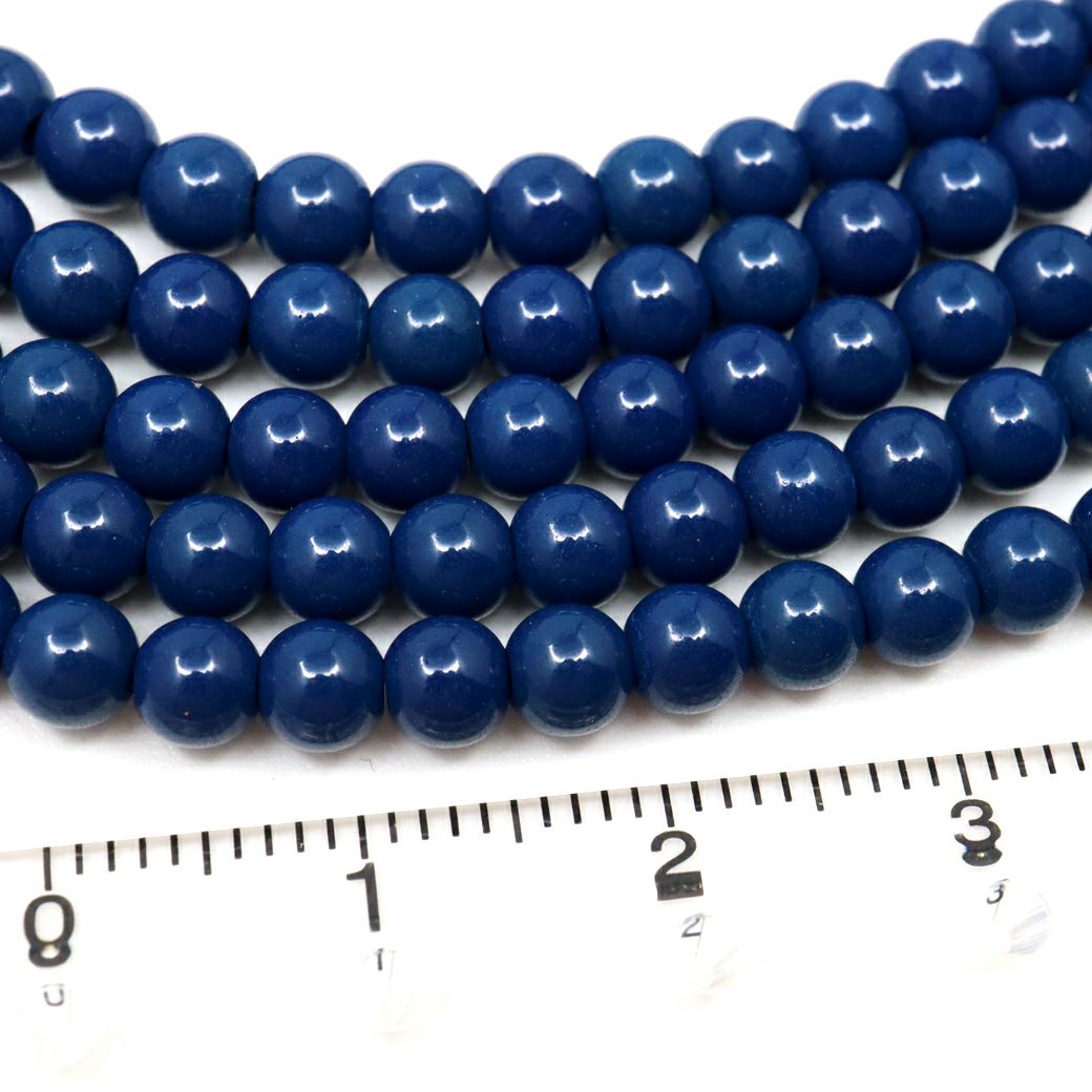 北投石 ビーズ パーツ 4mm 青色 ブルー 一連 約40cm 台湾産 ほくとうせき セラミック ラジウム Hokutolite